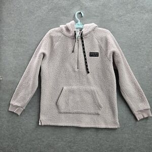 PINK Victoria's Secret Women Sweatshirt S Light Fleece Sherpa Pullover
